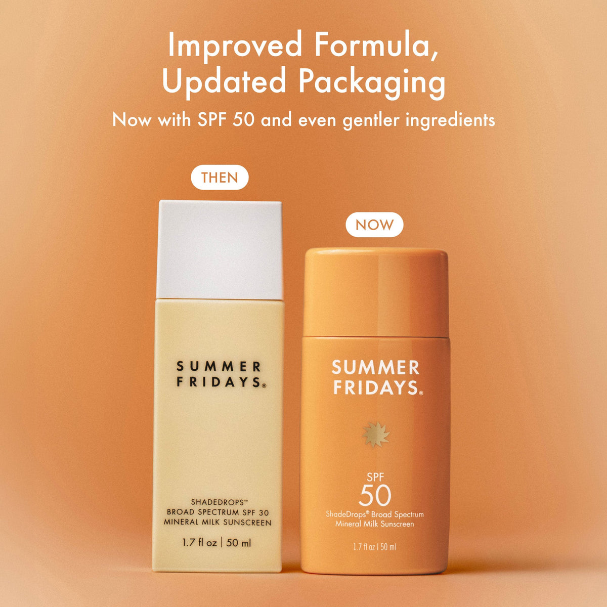 ShadeDrops Broad Spectrum SPF 50 Mineral Milk Sunscreen